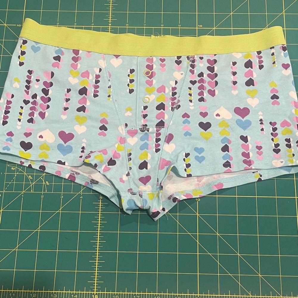 Colorful Heart Pattern Women's Boy Briefs NWOT
